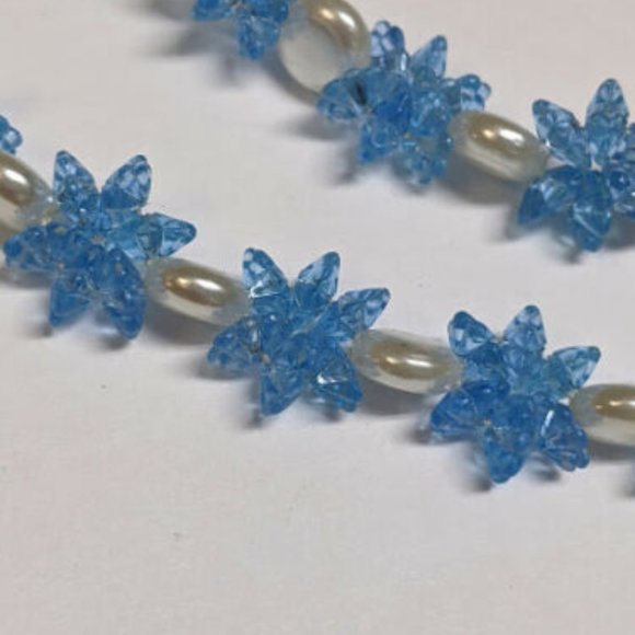 Vintage Mid Century Hand Made Snowflake Necklace - Picture 3 of 6